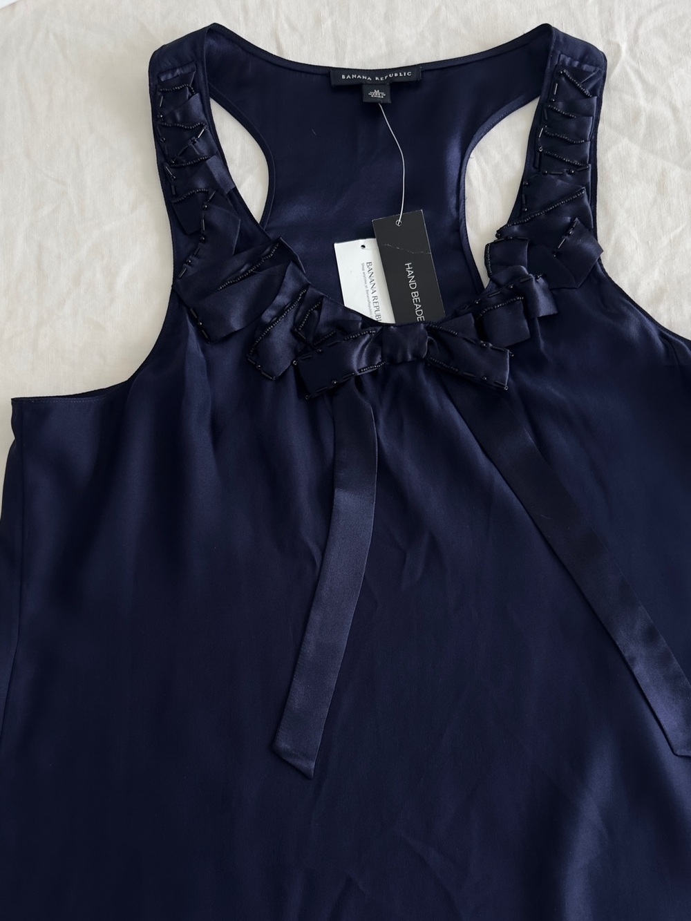 Banana Republic Navy silk camisole size M New with tags
